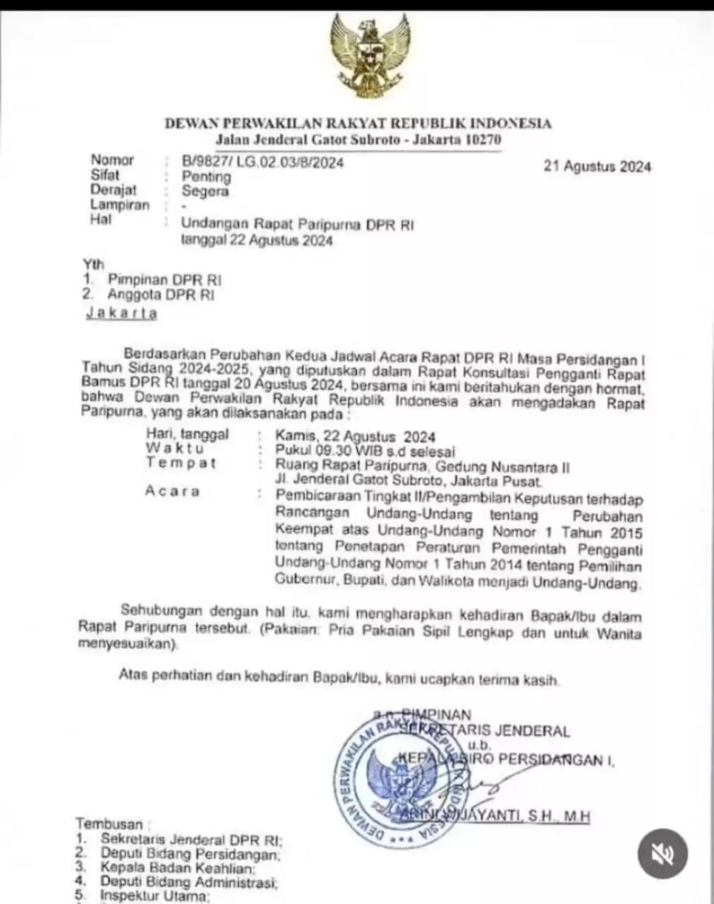 Demo dpr UU Pilkada