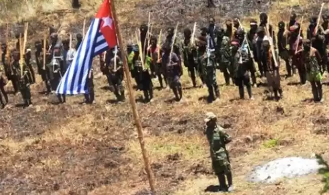 Kelompok Kriminal Bersenjata (KKB) atau Organisasi Papua Merdeka (OPM) (Foto: Istimewa)