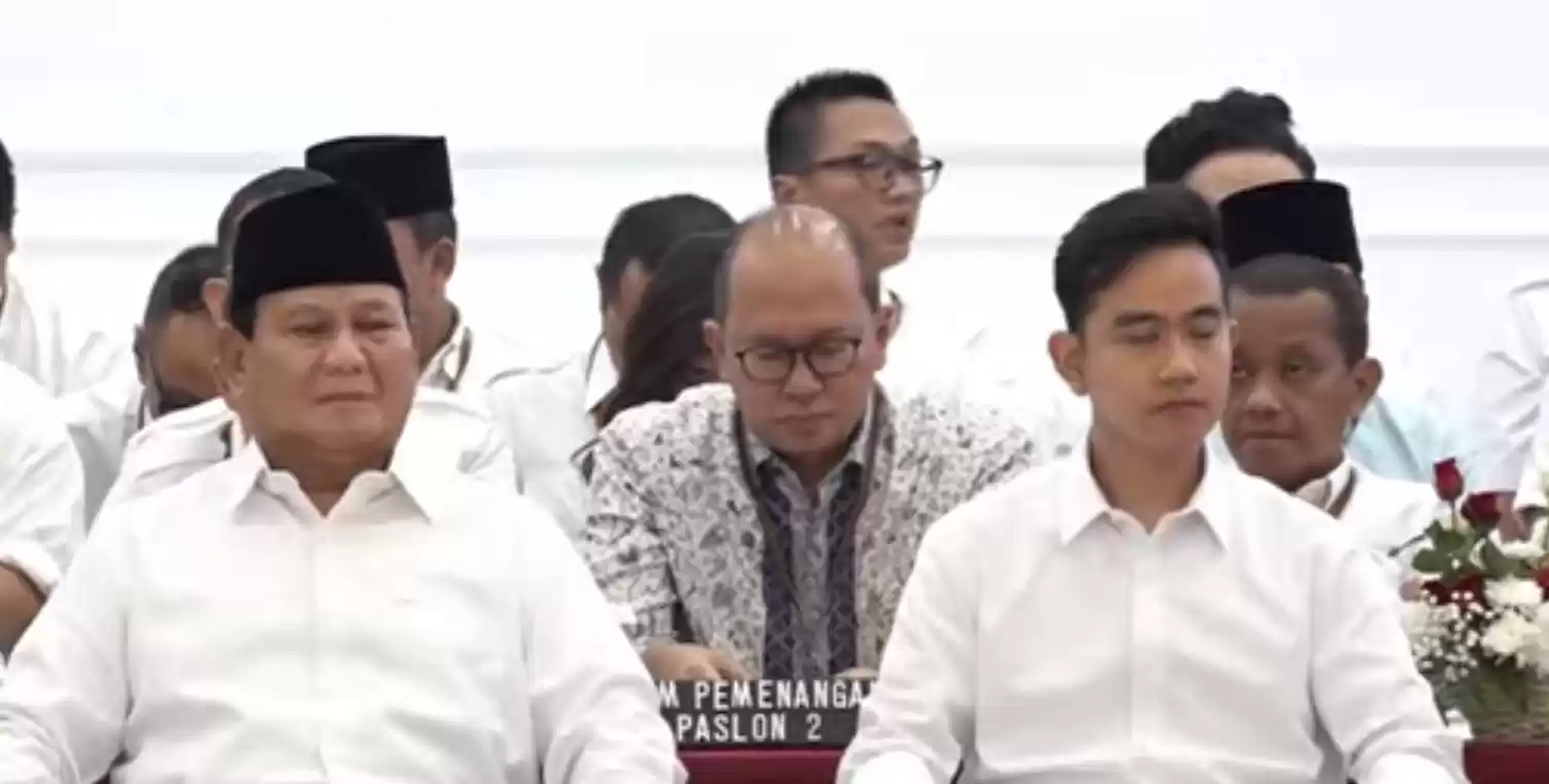 Pemenang Pilpres 2024, Presiden terpilih dan Wakil Presiden terpilih, Prabowo Subianto dan Gibran Rakabuming Raka (Foto:Repro/KPU)